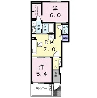 グリーンヒルズ福山・壱番館【1階】の間取り