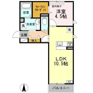 エムズコート【2階】の間取り