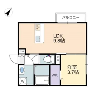 アーブルヴィラージュB棟【1階】の間取り
