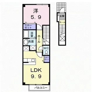パレ・コリーヌ【2階】の間取り