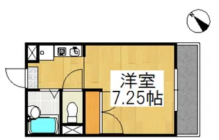 中庄ルミエール【104号室】の間取り