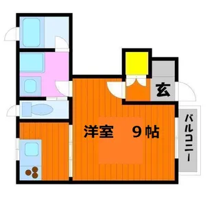 ライフエール中庄【1階】の間取り