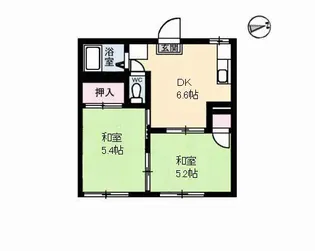 サンライズA棟【1階】の間取り