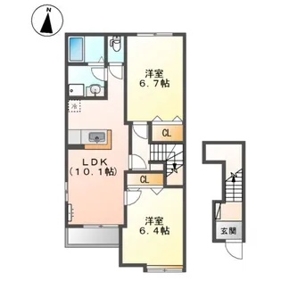 ビビエンダ【2階】の間取り