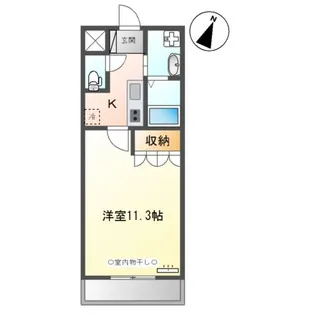 ヴァンルージュ【2階】の間取り