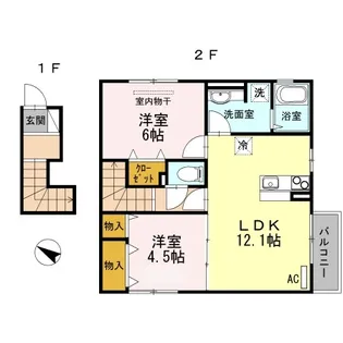 オーシャン セブンⅡ【2階】の間取り