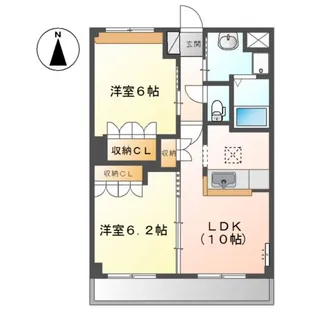 プリマ・クラッセ【1階】の間取り