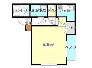 APPLE HOUSE2【104号室】の間取り