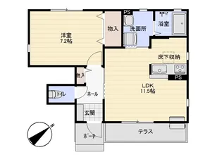 エクセルメゾンⅤ B【102号室】の間取り