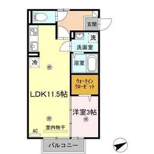 ユイマールガーデンⅢ【205号室】の間取り