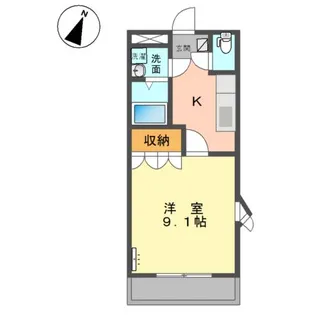 クリスタル・K【2階】の間取り