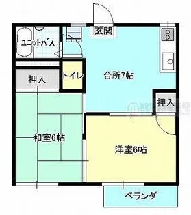 春日サンハイツB棟【2階】の間取り