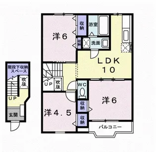 ファミ−ルFUJI B【2階】の間取り