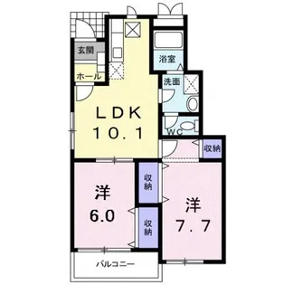 リュミエール【1階】の間取り