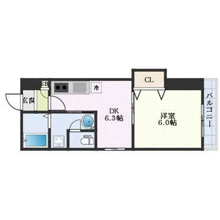 ホワイトグレース律奈【4階】の間取り