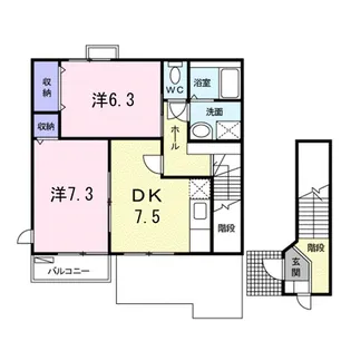 ラ・ボニータ【2階】の間取り