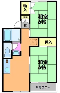 アザリア ハイタウンA【2階】の間取り