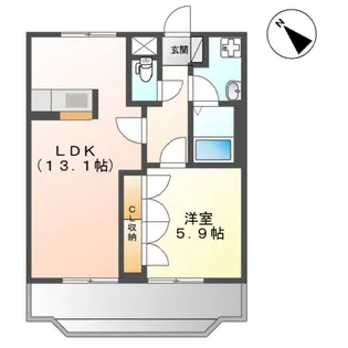 フィエスタ【2階】の間取り