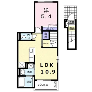 シエル【2階】の間取り
