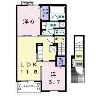 アクティフ浦上【2階】の間取り