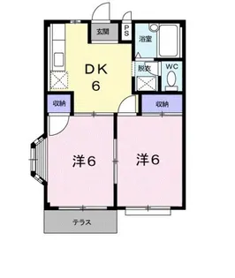 エルディムチェリー【1階】の間取り