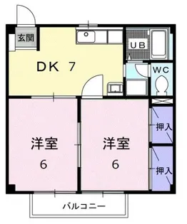 ミューズ松本Ⅲ【2階】の間取り