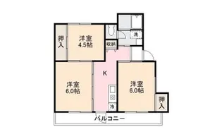 ヴィラナリー志度 Ⅱ棟【405号室】の間取り
