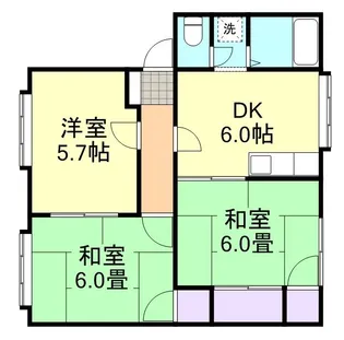 グランドール大山【1階】の間取り