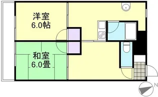 伸和マンションⅠ【2階】の間取り