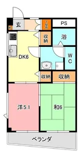 ファミーユ【3階】の間取り