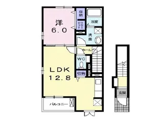ルクティア【2階】の間取り