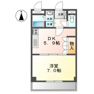 プランドール【2階】の間取り