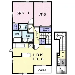 Mai Dea【2階】の間取り