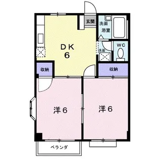 エルディム千田A【2階】の間取り