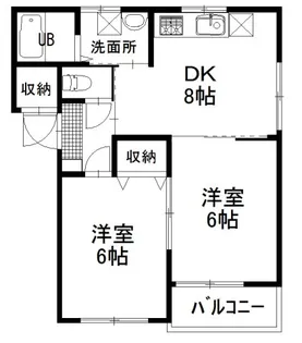 シティリバー【101号室】の間取り