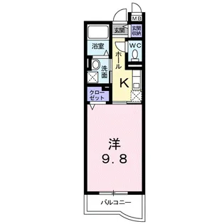 ジラソーレ【3階】の間取り