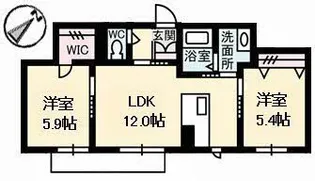 ヤマトハイムⅢ【1階】の間取り