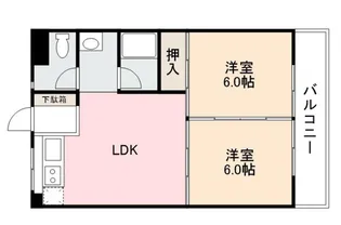 カーサクレスト【203号室】の間取り
