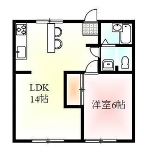 つくしコーポ【1-A号室】の間取り