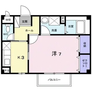 ラ・ポルト【2階】の間取り