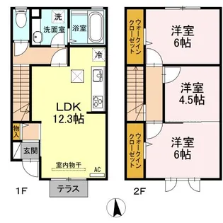 クイーンズヴィラⅣの間取り
