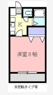 クレイドル志度 Ⅱ【1号室】の間取り