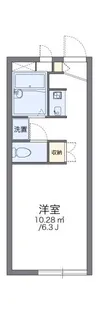 レオパレスDEN【2階】の間取り