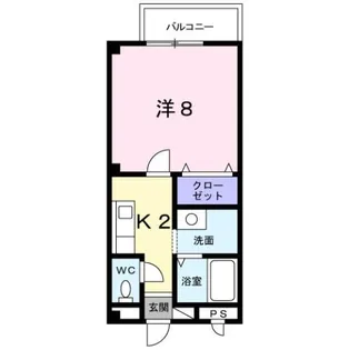 エスボワール新迫【1階】の間取り
