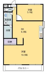幸マンション【2階】の間取り