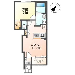 仮)スターテラスⅡ瀬戸【1階】の間取り