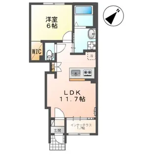 仮)スターテラスⅡ瀬戸【1階】の間取り