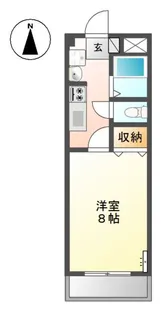 カスティージョ Ⅱ【1階】の間取り