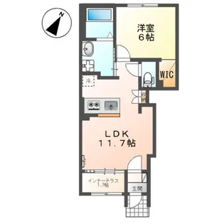 仮)スターテラスⅡ瀬戸【1階】の間取り