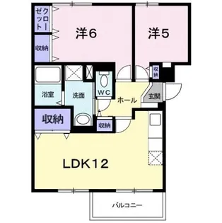 カルチェヴィラ華【2階】の間取り